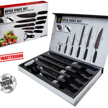 CUCHILLOS JAPONESES 6 PIEZAS INOX